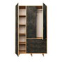 Hanah Home Chunky Armario Roble y Gris Oscuro